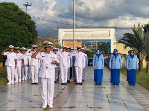 Danlanal Bintan Pimpin Upacara Tabur Bunga Dalam Rangka Hari Dharma Samudera Tahun 2023