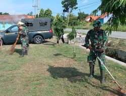 Kodim Cilacap Menyiapkan Lapangan untuk Pembukaan TMMD Sengkuyung Tahap I di Desa Kalikudi