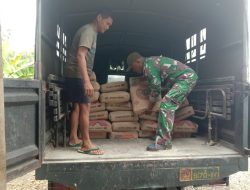Droping Semen Demi Kelancaran Proses Sasaran Fisik TMMD Kodim Cilacap
