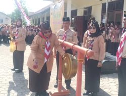 Perkuat Semangat Kepramukaan, Danramil Maos Berikan Motivasi