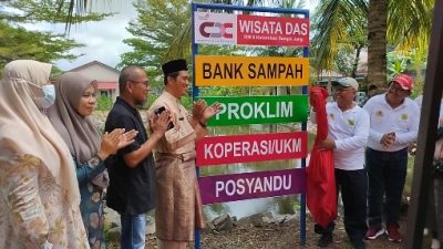  Kakandatel Tanjungpinang Dampingi Kadis DLH Tanjungpinang Resmikan Pencanangan Kampung Wisata DAS