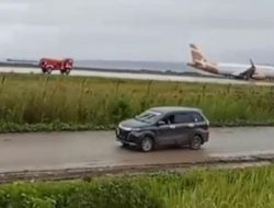 Super Air Jet sampaikan alasan pesawat tergelincir di Bandara Weda