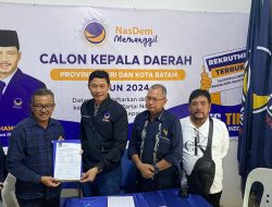 Jefridin Kembalikan Formulir Bacalon Kepala Daerah ke Partai NasDem