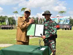 TMMD Kodim Cilacap Resmi Dibuka Dengan Tema “Dharma Bakti TMMD Mewujudkan Percepatan Pembangunan”