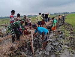 Satgas TMMD Kodim Cilacap Pacu Semangat Warga Dalam Pembangunan Talud