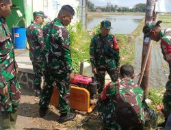 Babinsa 01/Cilacap Bantu Petani Atasi Krisis Air di Kelurahan Sidanegara