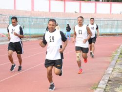 Jaga Kebugaran Fisik, Prajurit Kodim 0703/Cilacap Laksanakan Tes Kesegaran Jasmani