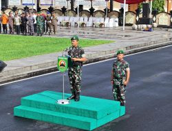Dalam Rangka Siaga Bencana dan Kontinjensi, Dandim Cilacap Pimpin Apel Kesiapsiagaan
