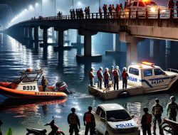 Lagi, Pria Lompat dari Jembatan 4 Barelang, Tim SAR Lakukan Pencarian