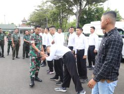 Dandim 0703/Cilacap Lepas Pemberangkatan Peserta Seleksi Calon Tamtama PK Gelombang I TA 2025