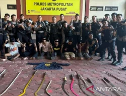 Tawuran Dihentikan, Enam Remaja Bersenjata Tajam Diamankan Polisi