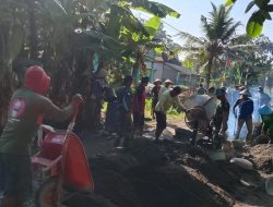 Semangat Pagi Satgas TMMD dan Warga Kaliwungu