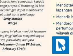 85 KK Telah Tempati Rumah Baru Rempang Eco City