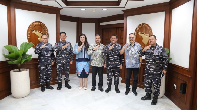 BP Batam menerima kunjungan kerja Pushidrosal