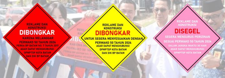Penertiban Reklame di Batam