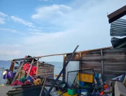 Malam Mencekam di Pulau Buluh, Rumah Nelayan Marzuki Luluh Lantak Disapu Angin Puting Beliung