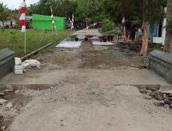 Wujud Gorong-Gorong Plat Beton di Desa Kaliwungu Mulai Terlihat