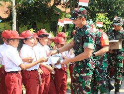 Senyum Ceria Anak-anak Desa Kaliwungu Sambut Brigjen TNI Zainul Bahar