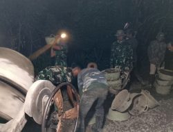 Pengecoran Tanpa Henti, Malam Hari pun, Tetap Tancap Gas