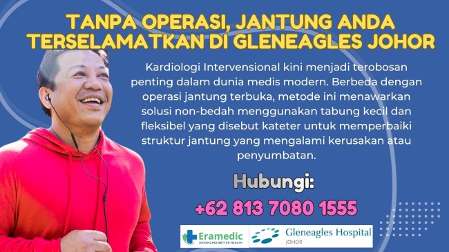 Gleneagles Hospitals menghadirkan layanan Kardiologi Intervensional, solusi perawatan jantung tanpa bedah dengan teknologi kateterisasi modern dan dokter spesialis berpengalaman.