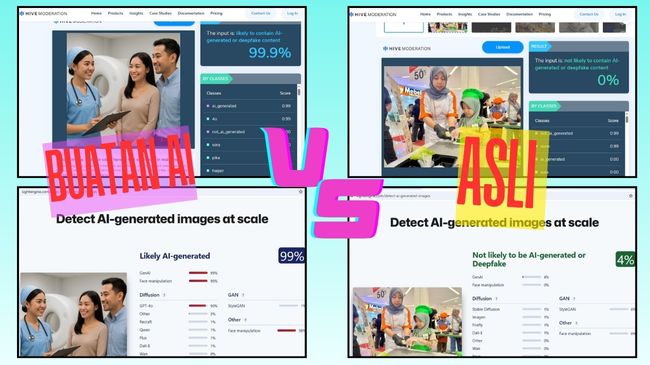 Cara Mengetahui Foto AI dengan mudah menggunakan 7 website pendeteksi gambar palsu agar tidak tertipu foto rekayasa di media sosial.