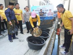 Polres Karimun panen ikan air tawar dukung program ketahanan pangan