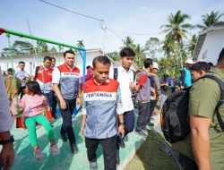 Pertamina Patra Niaga Regional Sumbagut Perkuat Pemulihan Huntara Ketapiang Bersama Direksi Pertamina dan DPR RI Komisi VI