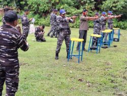 Lanal Tarempa Gelar Latihan Menembak, Tingkatkan Profesionalisme Prajurit