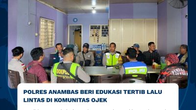 Komunitas Ojek Anambas Dipat Wejangan dari Polres