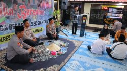 Polres Anambas saat ikuti kegiatan buka bersama di Mapolsek Siantan