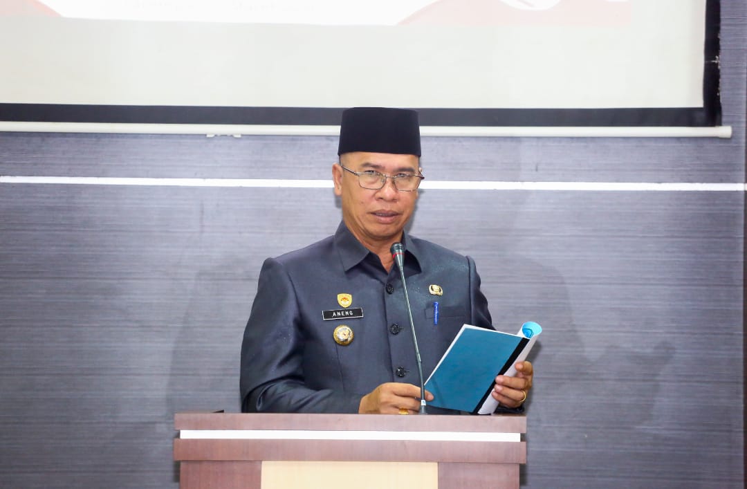 Bupati Anambas Aneng saat penyampaian Laporan Keterangan LKPJ 2025