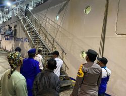 Posyan Selat Lampa Kawal Arus Mudik, Ribuan Penumpang KM Bukit Raya Tiba di Natuna