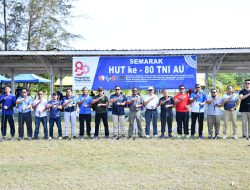 Lanud Raden Sadjad Natuna Gelar Lomba Ketangkasan Golf Sambut HUT ke-80 TNI AU