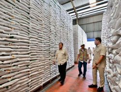Cadangan Beras Aman, Prabowo Turun Langsung ke Gudang Bulog