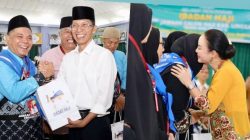 JCH Batam dibekali sambal bilis dan rendang oleh Wali Kota Amsakar dan Wakil Wali Kota Li Claudia sebagai bentuk perhatian jelang keberangkatan haji 2026.