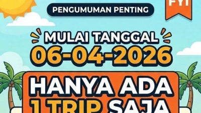Update Jadwal Feri Rute Tanjung Pinang – Stulang Laut Hanya 1 Kali Sehari