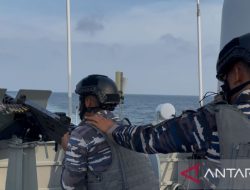 KRI Alamang-644 Siaga Tempur di Selat Malaka