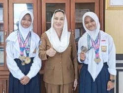 Sabet Medali Emas di Kejurnas, Atlet Karate Putri Natuna Terima Apresiasi Khusus dari Bupati
