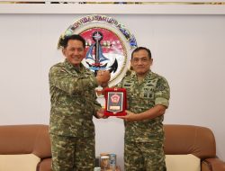 Perkuat Penegakan Hukum, Dankodaeral IV Terima Kunjungan Kehormatan Kababinkum TNI