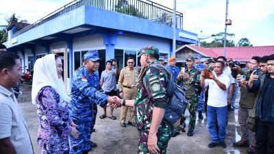 Danlanud RSA Sambut Kunjungan Pangkogabwilhan I di Natuna