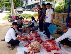 Komunitas Jurnalis Kepri Potong Hewan Kurban, Doakan Amsakar Achmad Raih Haji Mabrur
