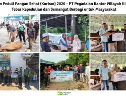 Peringati Iduladha 1447 H, Pegadaian Kanwil II Pekanbaru Salurkan Puluhan Hewan Kurban