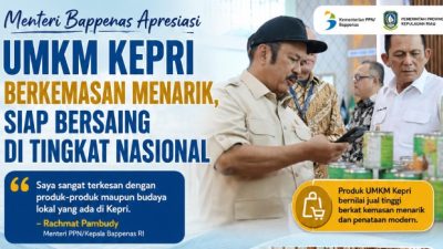 UMKM Kepri Dipuji Menteri Bappenas, Produk Lokal Dinilai Siap Tembus Pasar Nasional
