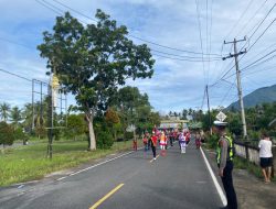 Polres Natuna Laksanakan Pengamanan Pawai Budaya Pelepasan Siswa Kelas VI SD Negeri 002 Ranai