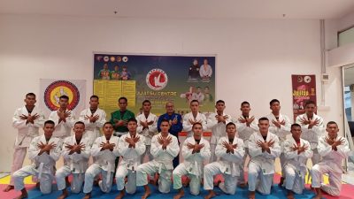 Perkuat Kemampuan Taktis, 20 Prajurit Yonif TP 849/Beladau Sakti Digembleng Beladiri Jujitsu di Batam