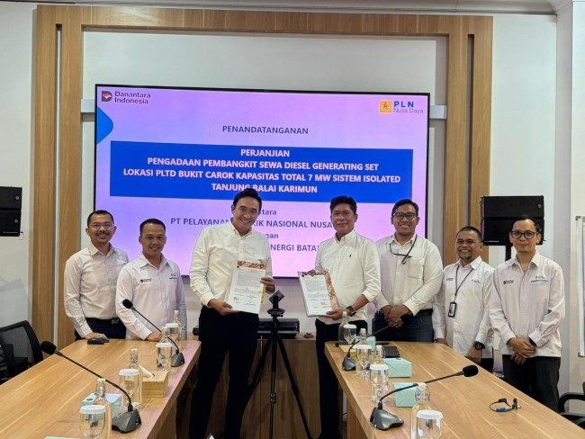 Pembangkit listrik Karimun bertambah 7 MW setelah PT Pelayanan Energi Batam dan PLN Nusa Daya menandatangani kerja sama pengadaan Diesel Generating Set untuk memperkuat pasokan listrik di Tanjung Balai Karimun.