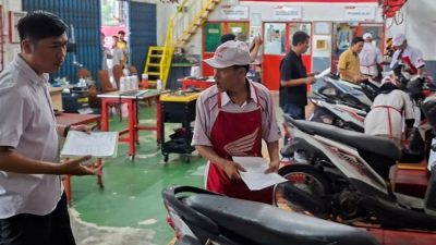 Uji Kompetensi Honda di SMKN 3 Batam, 74 Siswa TSM Diuji dengan Standar Industri