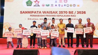 Wakil Gubernur Kepri Ajak Masyarakat Perkuat Toleransi di Perayaan Sannipata Waisak 2570 Buddhasakara