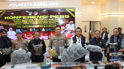 Polresta Barelang Sita 2.672 Vape Etomidate dan 2 Kg Ganja, 12 Pengedar Ditangkap