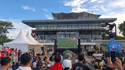 Ratusan warga Palu antusias nobar Bola Gembira Piala Dunia 2026